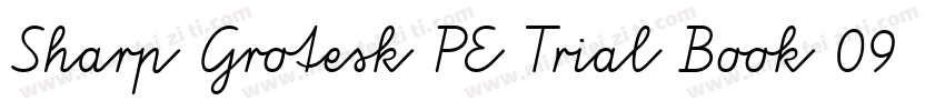Sharp Grotesk PE Trial Book 09字体转换